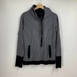 Ably Luna A Women's Plated Knit Cowl Neck Long Sleeve Pullover Sweatshirt Size M